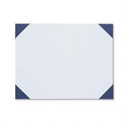 House Of Doolittle EcoTones® Desk Pad, 25 Sheet Pad, 22 x 17, Blue Denim/Ocean Blue