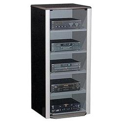 ELITE Elite EL-501 Extra Tall Audio Rack for up to 5 Components in Gray and Silver Melamine
