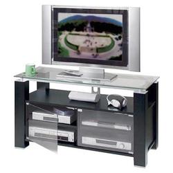 ELITE Elite EL995 47-Inch wide TV Stand- A/V Combination Stand in Black Ash Melamine