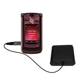 Gomadic Emergency AA Battery Charge Extender for the Motorola MOTORAZR2 V9 - Brand w/ TipExchange Te