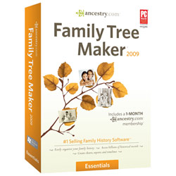 ENCORE SOFTWARE INC Encore Family Tree Maker 2009 Essentials - PC
