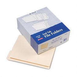 Esselte Pendaflex Corp. End Tab Manila File Folders, 1/3 Cut (Top), Double Ply Tab, Letter, 100/Box (ESSH113D1)