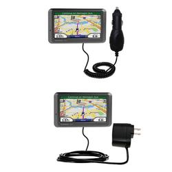 Gomadic Essential Kit for the Garmin Nuvi 770 - includes Car and Wall Charger with Rapid Charge Technology