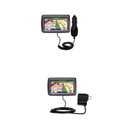 Gomadic Essential Kit for the Garmin Nuvi 860 - includes Car and Wall Charger with Rapid Charge Technology