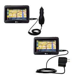 Gomadic Essential Kit for the LG LN790 - includes Car and Wall Charger with Rapid Charge Technology - Gomad