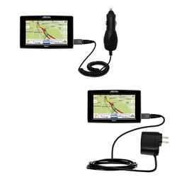 Gomadic Essential Kit for the Magellan Maestro 5310 - includes Car and Wall Charger with Rapid Charge Techno