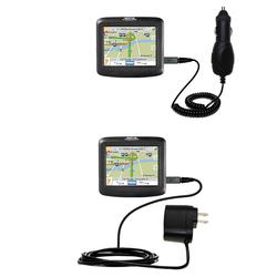 Gomadic Essential Kit for the Magellan Roadmate 1200 - includes Car and Wall Charger with Rapid Charge Techn
