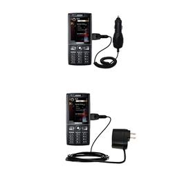 Gomadic Essential Kit for the Samsung SGH-i550 - includes Car and Wall Charger with Rapid Charge Technology