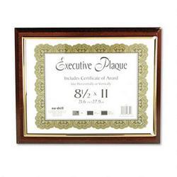 Nu-Dell Executive Plaque, 13 x 10 1/2, Walnut