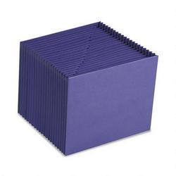 Smead Manufacturing Co. Expanding File, Open Top, A Z Index, 12 x 10, Purple