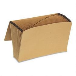 Esselte Pendaflex Corp. Expanding Kraft File with Flap, A Z Index, 15 x 10