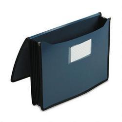 Smead Manufacturing Co. Expanding Premium Wallet, 13 1/2 x 10 1/4, Navy Blue