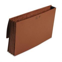 Smead Manufacturing Co. Expanding Wallet, 14 3/4 x 9 1/2, 3 1/2 Exp., Redrope with Cloth Ties