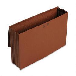 Smead Manufacturing Co. Expanding Wallet, 14 3/4 x 9 1/2, 5 1/4 Exp., Redrope with Cloth Ties