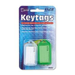 PM COMPANY Extra Color Coded Key Tags For Key Tag Rack, 4 Tags/Pack