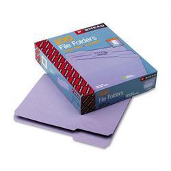 Smead Manufacturing Co. File Folders, Single Ply Top, 1/3 Cut, Letter, Lavender, 100/Box