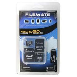 Wintec Industries Filemate 4GB MicroSD (MicroSDHC C2) Universal Adaptor Kit