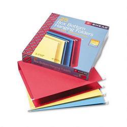 Smead Manufacturing Co. Flex I Vision® Box Bottom Hanging Folders, 2 Cap., Letter, Asstd Colors, 25/Box