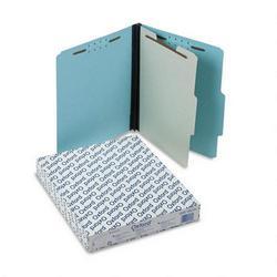 Esselte Pendaflex Corp. Four Section Classification Folders, Blue Pressboard, 2/5 Tab, Letter, 10/Box