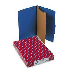 Smead Manufacturing Co. Four Section Pressboard Classification Folders, Legal, Dark Blue, 10/Box