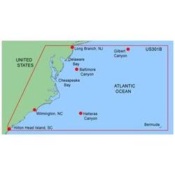 Garmin Charts Garmin Bluechart Mus301B Mid Atlantic Canyons Bathymetric