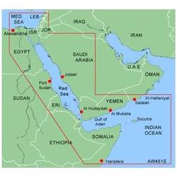 Garmin Charts Garmin Bluechart Xaw451S Micro Sd Red Sea
