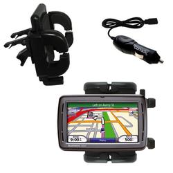 Gomadic Garmin Nuvi 860 Auto Vent Holder with Car Charger - Uses TipExchange
