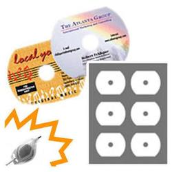 Bastens Gloss White Neato 63mm Business Card CD labels Laser printable