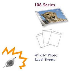 Bastens Gloss white 4x6 photo label inkjet printable