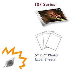 Bastens Gloss white 5x7 photo label inkjet printable