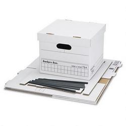 Fellowes HANG 'N' STOR™ Storage Box, Letter Size, 13x10 1/2x24 1/4, White, 4/Ct