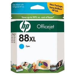 HP No. 88 Large Ink Cartridge For Officejet Pro K550 Series Color Printer - Cyan