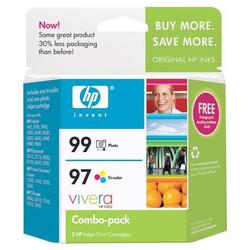 HP No.97 / 99 Tri-color and Photo Ink Cartridge - 450, 130 Pages, Pages Color - Cyan, Magenta, Yellow, Black