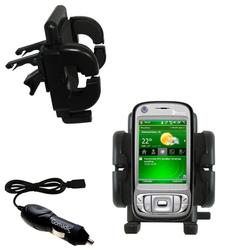 Gomadic HTC TILT Auto Vent Holder with Car Charger - Uses TipExchange