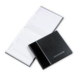 Rediform Office Products Hardcover Visitor Register Book, 128 pages, Black Cover, 8 1/2 x 9 7/8