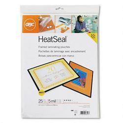General Binding/Quartet Manufacturing. Co. HeatSeal® Black Framed Laminating Pouches, 9 1/4 x 11 3/4, 25/Pack