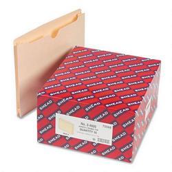 Smead Manufacturing Co. Heavyweight Manila File Jackets, Double Ply Tab, 2 Expansion, Letter, 50/Box
