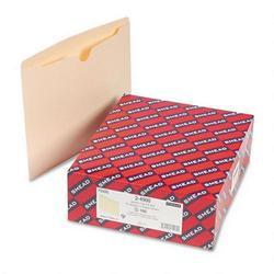 Smead Manufacturing Co. Heavyweight Manila File Jackets, Double Ply Tab, Flat, Letter, 100/Box