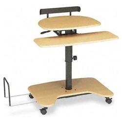 Balt HiHiLo Pneumatic SitStand Computer Workstation