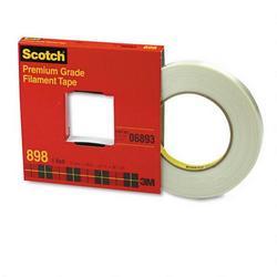 3M High Performance Filament Tape, Natural Rubber Adhesive, 12mm x 55m, 3 Core