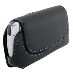 Eforcity Horizontal Leather Case for Blackberry Curve 8300, Black
