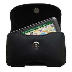Gomadic Horizontal Leather Case with Belt Clip/Loop for the Garmin Nuvi 770