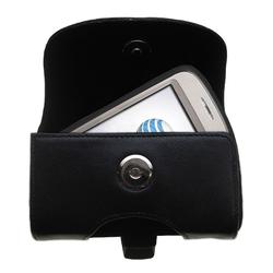Gomadic Horizontal Leather Case with Belt Clip/Loop for the HTC 3G UMTS PDA Phone