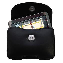 Gomadic Horizontal Leather Case with Belt Clip/Loop for the LG LN735