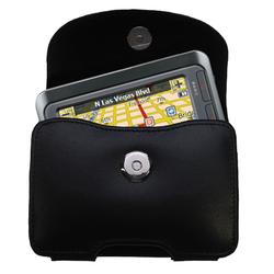 Gomadic Horizontal Leather Case with Belt Clip/Loop for the LG LN740