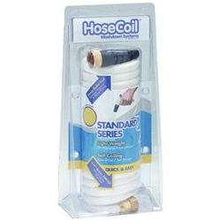 HOSECOIL Hosecoil 25' White Hose With Flex Relief