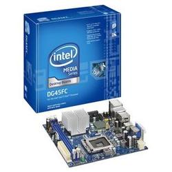 INTEL Intel Media DG45FC Desktop Board - Intel G45 Express - Viiv Technology - Socket T - 1333MHz, 1066MHz, 800MHz FSB - 4GB - DDR2 SDRAM - DDR2-800/PC2-6400, DDR2-66 (BOXDG45FC)
