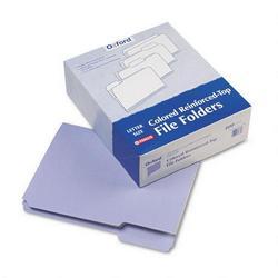 Esselte Pendaflex Corp. Interior Grid File Folders, Top Tab, 1/3 Cut/Assorted, Lavender, Letter, 100/Bx