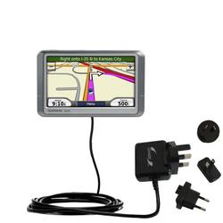 Gomadic International Wall / AC Charger for the Garmin Nuvi 205 - Brand w/ TipExchange Technology