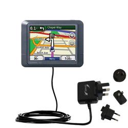 Gomadic International Wall / AC Charger for the Garmin Nuvi 255 - Brand w/ TipExchange Technology